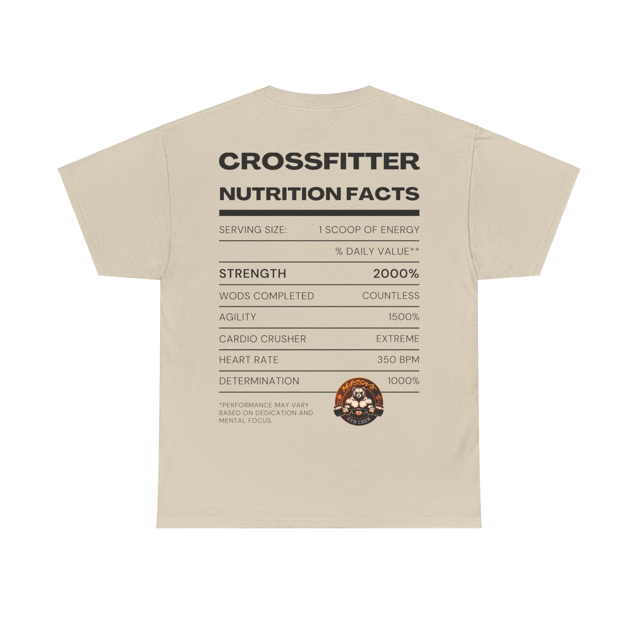 Crossfitter Nutrition Facts Unisex T-Shirt