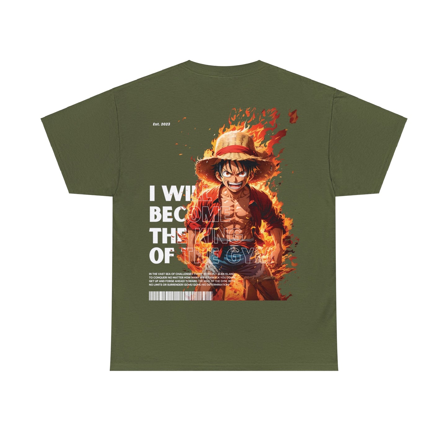 Luffy Fire Mode Gym T-Shirt