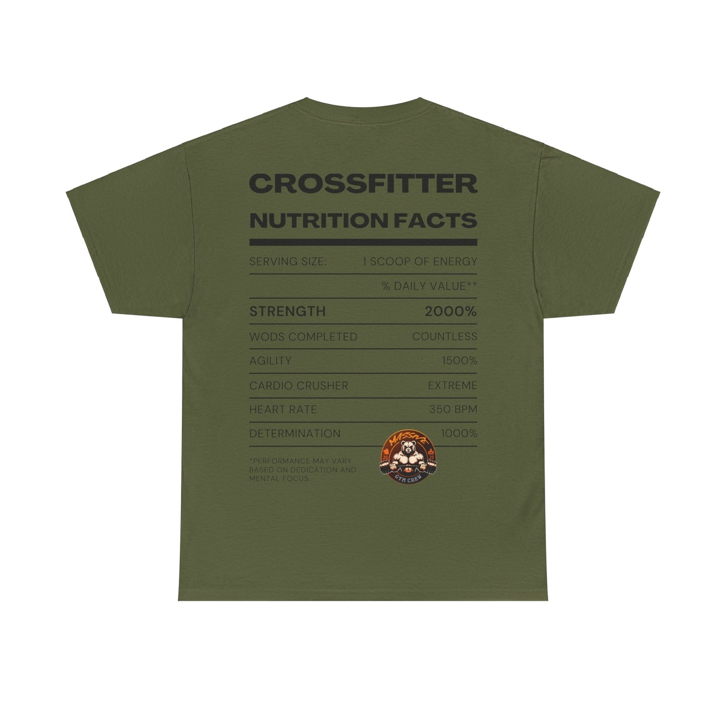 Crossfitter Nutrition Facts Unisex T-Shirt