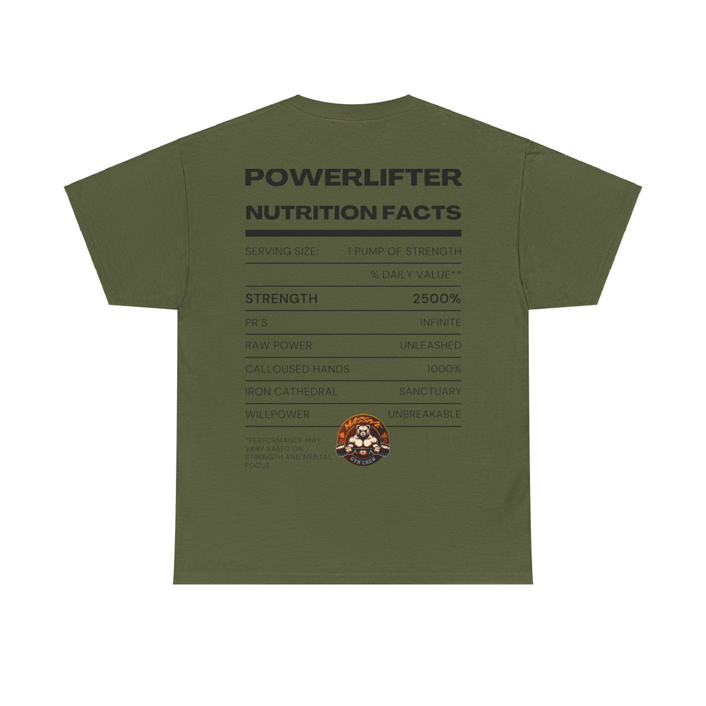 Powerlifter Nutrition Facts Unisex T-Shirt