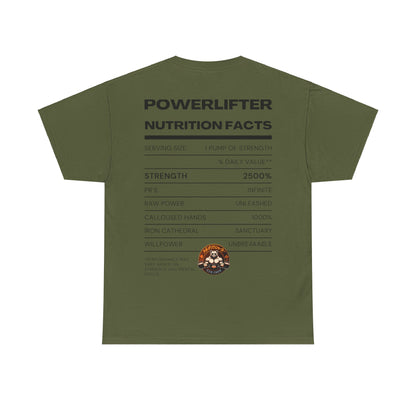 Powerlifter Nutrition Facts Unisex T-Shirt