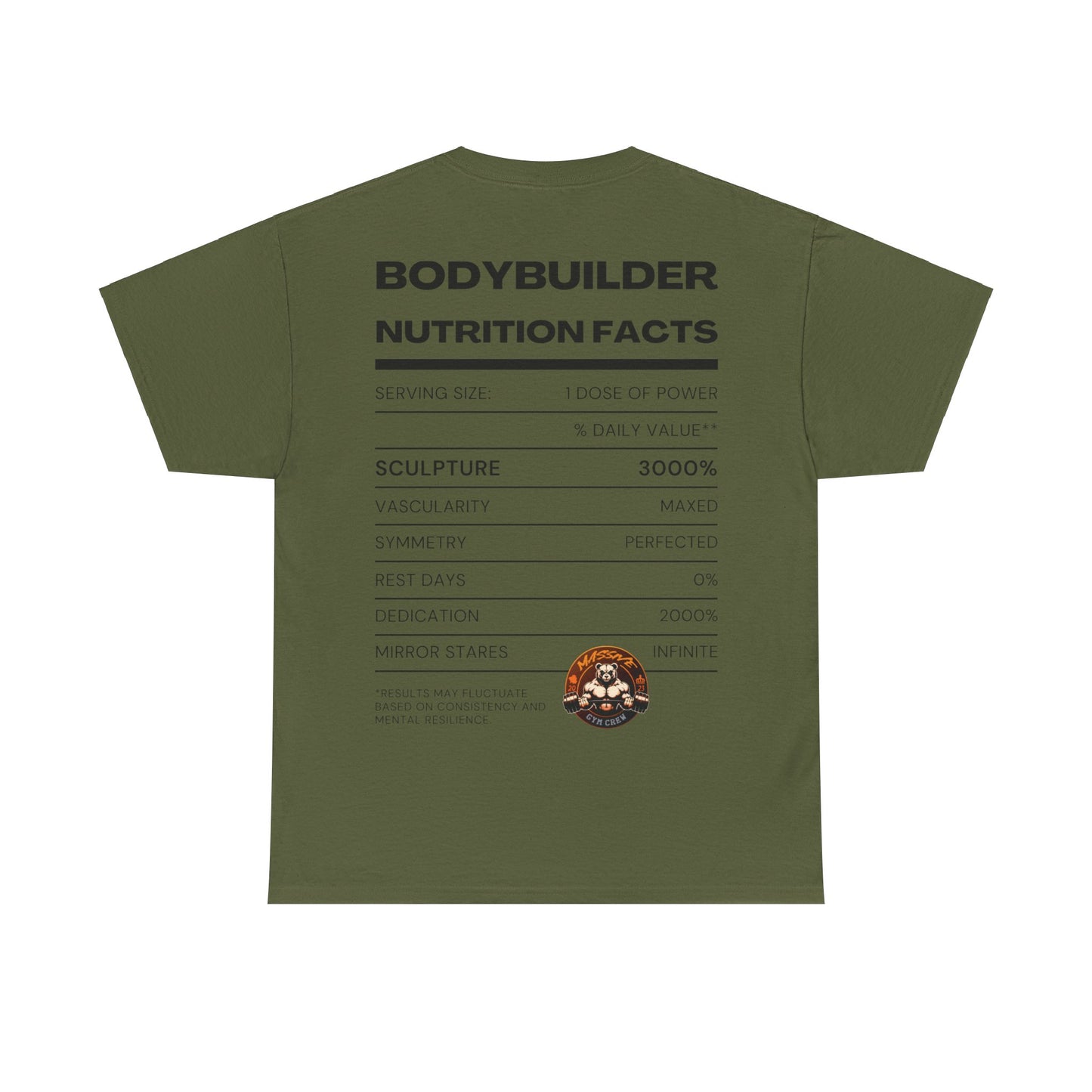 Bodybuilder Nutrition Facts Unisex T-Shirt