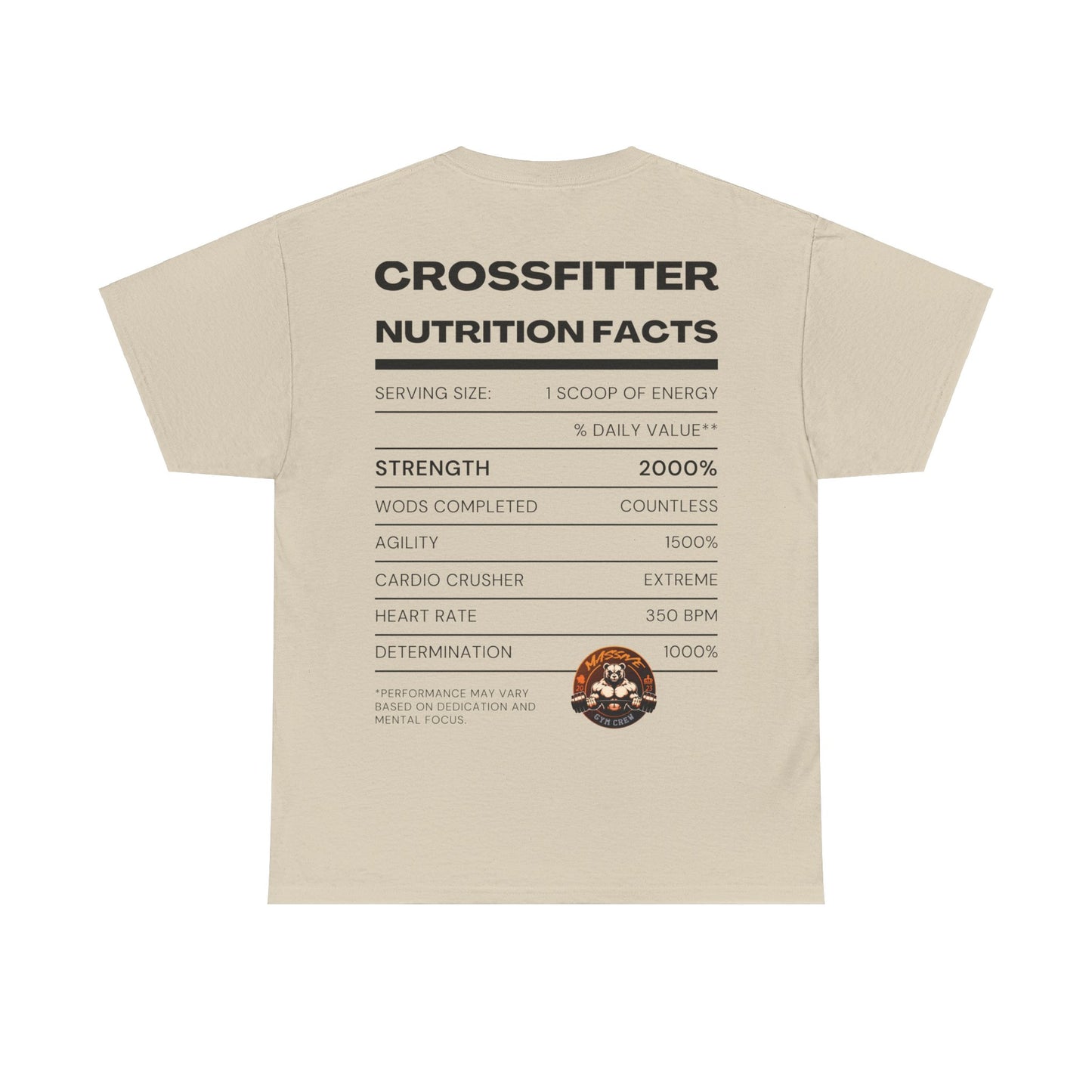 Crossfitter Nutrition Facts Unisex T-Shirt