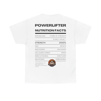 Powerlifter Nutrition Facts Unisex T-Shirt