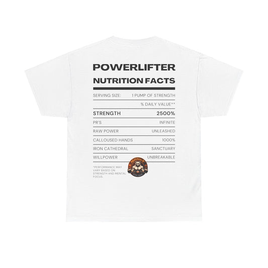 Powerlifter Nutrition Facts Unisex T-Shirt