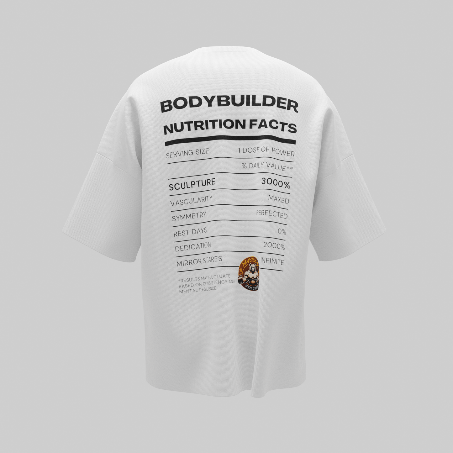 Bodybuilder Nutrition Facts Unisex T-Shirt