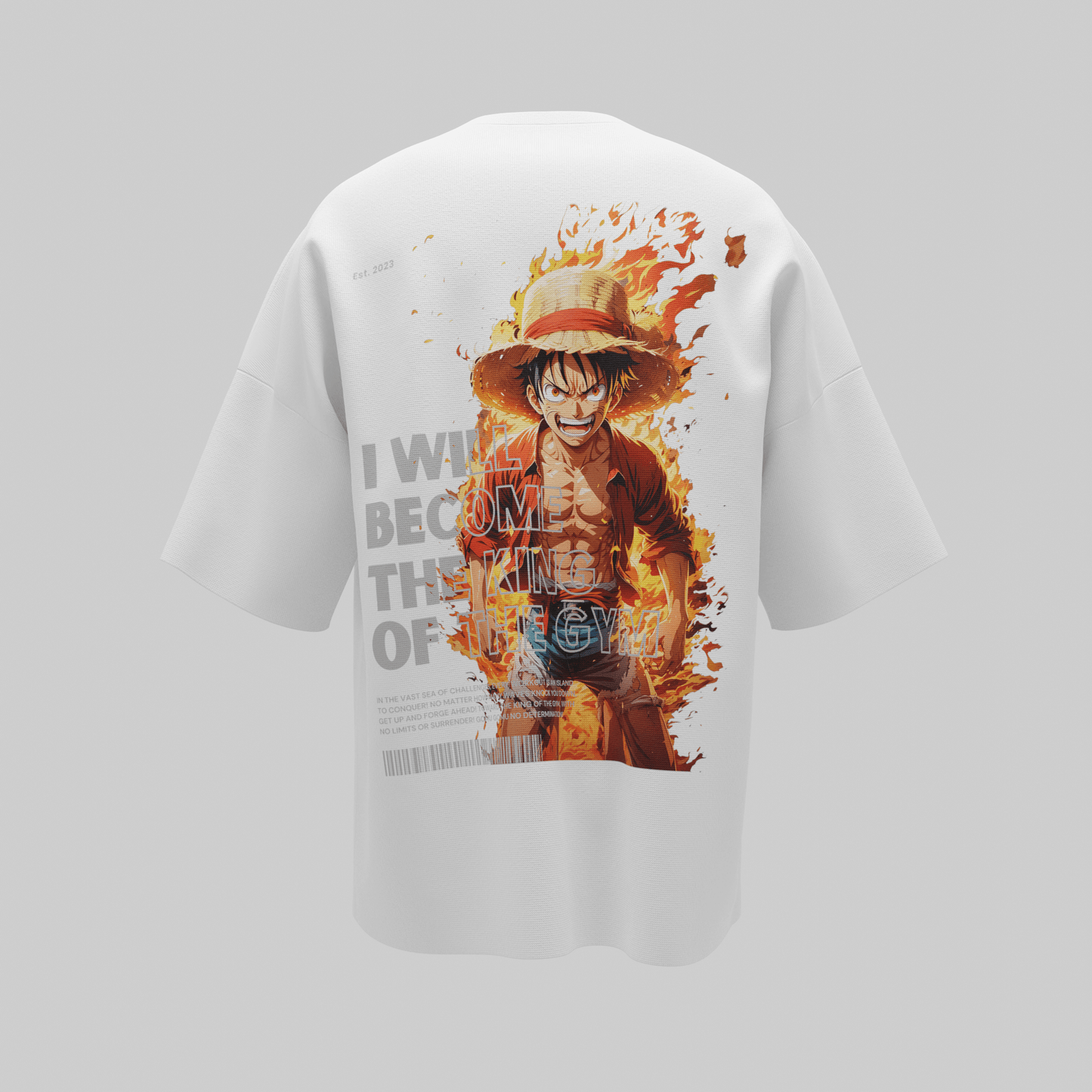 Luffy Fire Mode Gym T-Shirt